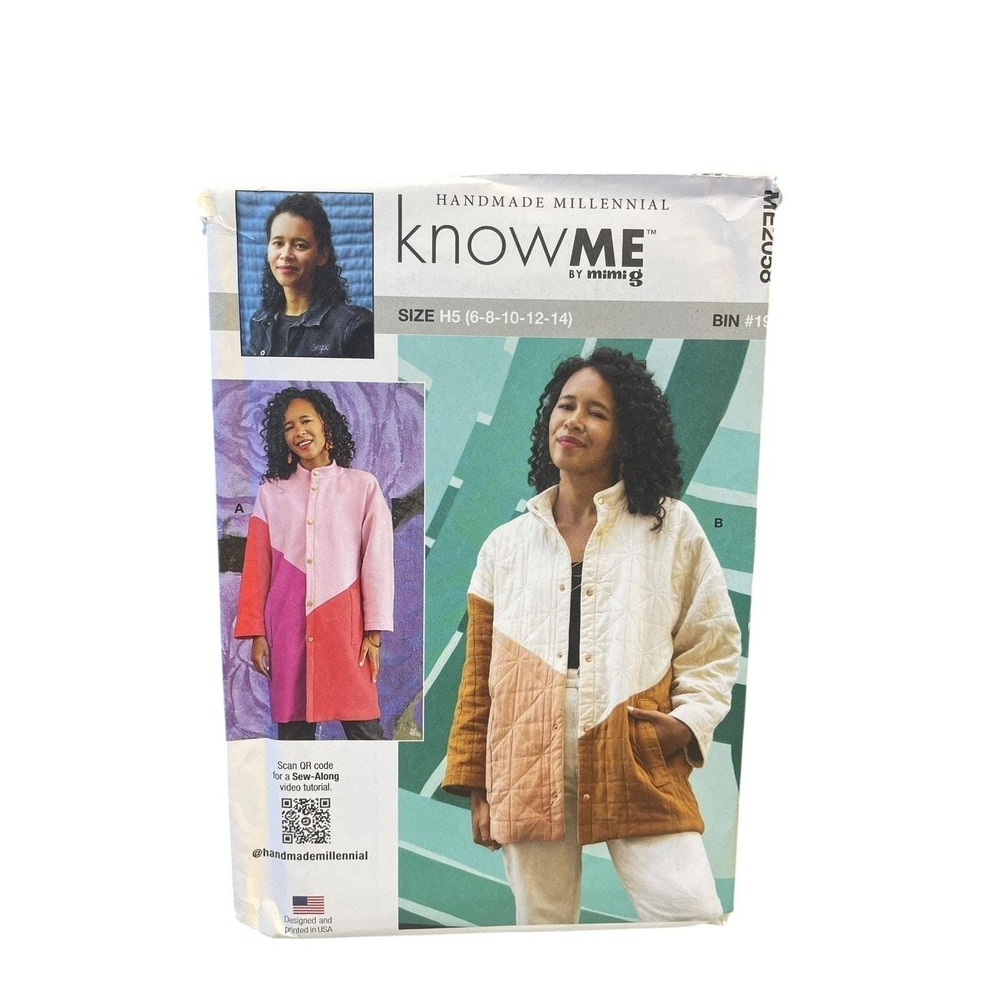 KnowMe ME2058 Misses Coat‎ Sewing Pattern Size H5 6-14 Modern Style